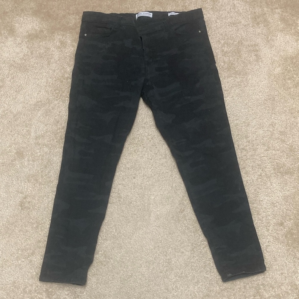 Sanctuary Women's Black Camouflage Ankle Jeans